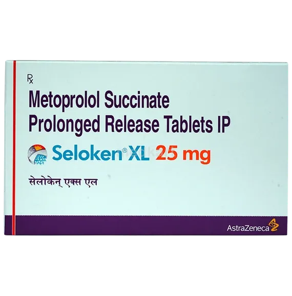 seloken xl 25mg tablet 30's